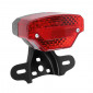 TAIL LIGHT UNIVERSAL - BLACK - WITH LICENSE PLATE HOLDER (Bulb BA15s x2). -SELECTION P2R- 3701213428861