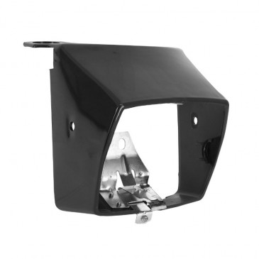 COWLING FOR HEADLIGHT FOR PEUGEOT 103 MVL, VOGUE Black (With spring and mounting bracket). -SELECTION P2R- 3701213431236