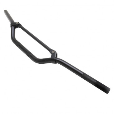 HANDLEBAR FOR 50cc MOTORBIKE ALUMINIUM Ø22,2mm -BLACK MAT W810mm H50mm WITH CROSSBAR 3700948036440