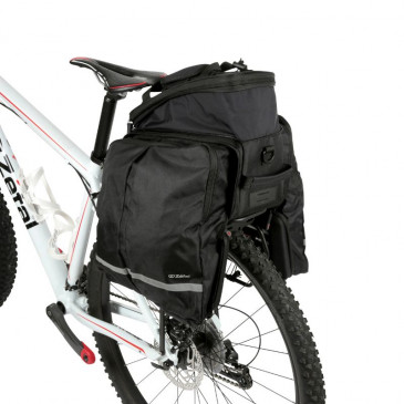 SACOCHE ARRIERE VELO A PONT ZEFAL Z TRAVELER 80 UNIVERSEL 32L POLYESTER WATERPROOF NOIR (32x23x21,5cm) 3420587039212