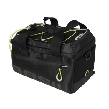 SACOCHE ARRIERE VELO TRUNKBAG BASIL MILES 7L NOIR (FIXATION SUR PORTE BAGAGE) WATERPROOF (21x32x19cm) 8715019177538