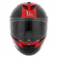 HELMET-FULL FACE MT RAPIDE PRO CARBON C2 RED/GLOSSY BLACK XS (FIBER SHELL/SINGLE VISOR/ PINLOCK READY) 8434639028463