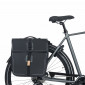 DOUBLE BAG FOR BICYCLE - REAR - BASIL URBAN DRY 50Lt BLACK 100% WATERPROOF (36x17x42cm) - COMPATIBLE MIK SYSTEM 8715019177828