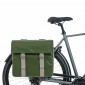 SACOCHE ARRIERE VELO DOUBLE BASIL URBAN LOAD IMPERMEABLE VERT / SABLE 48-53L (41x18x46cm) WATERPROOF 8715019182266