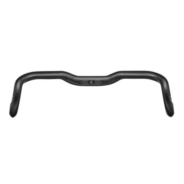 CINTRE ROUTE DEMI RELEVE ERGOTEC RANDONNEUR ER-20 ALU NOIR DIAM 31.8mm L 440/533 mm RELEVE 20 mm (HOMOLOGUE NIVEAU 5) 4016538108237