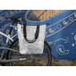 SACOCHE ARRIERE VELO LATERALE GRISE (MATERIAU RECYCLE) FIXATION PORTE BAGAGE SUR CROCHET 3104889922549