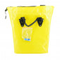 SACOCHE ARRIERE VELO LATERALE JAUNE (MATERIAU RECYCLE) FIXATION PORTE BAGAGE SUR CROCHET CHARGE MAXIMALE 5KG 3104889922495