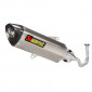 POT MAXISCOOTER AKRAPOVIC POUR YAMAHA 125 XMAX ABS 2017>2020 (SILENCIEUX SEUL SILVER) (S-Y125SO5-HRSS/1) (HOMOLOGUE CE) 3831113585606