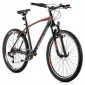 VELO MUSCULAIRE VTT 26 LEADER FOX MXC HOMME NOIR MAT/ORANGE 8V CADRE 18 POUCES (TAILLE ADULTE 170 à 178 cm) 8592826033048