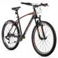 VELO MUSCULAIRE VTT 26 LEADER FOX MXC HOMME NOIR MAT/ORANGE 8V CADRE 20 POUCES (TAILLE ADULTE 180 à 188 cm) 8592826033062