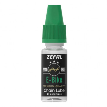 LUBRIFIANT VELO CHAINE ZEFAL E-BIKE CHAIN LUBE TOUTES CONDITIONS (BURETTE 10ml) - IDEAL POUR EMMENER LORS DE LA SORTIE 3420586600871