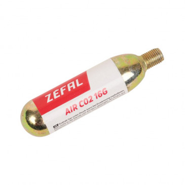 CO2 CARTRIDGE-THREADED- ZEFAL 16g (20 IN DISPLAY BOX) 3420584160605