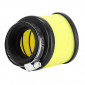 AIR FILTER-TOP PERFORMANCES - BLACK /YELLOW FOAM Ø 49 mm ELBOW FIXING 3700948293935