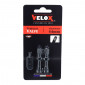 TYRE TUBELESS VALVE - VELOX BLACK SCHRADER 44mm REMOVABLE CORE (per 2) 3660429506216