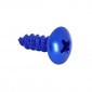 SELF-TAPPING SCREW 4,0 x 12 mm ALUMINIUM BLUE (10 in a bag). -SELECTION P2R-