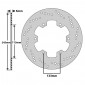 BRAKE DISC FOR YAMAHA 900 TDM 2002>2012 Rear (EXT 245mm - INT 133mm - 6 Holes ) (DF5014A) -NEWFREN- 8025832088431