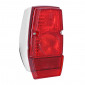 TAIL LIGHT FOR MOPED PEUGEOT 103/MBK 51 - RED/CHROME With 2 bulbs -SELECTION P2R- ** 3701213426447