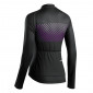 WOMEN CYCLING JERSEY - GIST GRAVEL - "POLKA DOT" LONG SLEEVES- FULL LENGHT ZIP - PURPLE M -5387 8013271327679