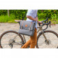 SACOCHE ARRIERE VELO LATERALE ZEFAL URBAN MESSENGER ETANCHE 11L GRIS - (35x13x30cm) - FABRIQUE EN MATERIAU RECYCLE 3420586600833