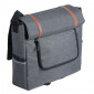 SACOCHE ARRIERE VELO LATERALE ZEFAL URBAN MESSENGER ETANCHE 11L GRIS - (35x13x30cm) - FABRIQUE EN MATERIAU RECYCLE 3420586600833