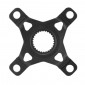 SPIDER FOR EBIKE CHAINRING - SINGLE Ø 104 BLACK ALU 7075 STRONGLIGHT 4 ARMS (FOR BOSCH 4th GENERATION) 3700223722907