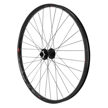 ROUE VTT DISQUE 27.5" TRUCKY 30 TUBELESS READY AVANT NOIR MOYEU VELOX ROULEMENT DISQUE 6 TROUS AXE TRAVERSANT 15/100 JANTE 30C 32 RAYONS 3660429040291