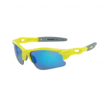 LUNETTES VELO ENFANT GIST SKATE MONTURE JAUNE FLUO (2 VERRES INTERCHANGEABLES BLEU MIROIR ET ORANGE) 8013271199214