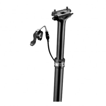 DROPPER SEATPOST FOR MTB - SWITCH SW-80 ALUMINIUM BLACK Ø 30.9 Lg330mm (ADJUSTMENT ON THE HANDLEBAR/INTERNAL CABLE - TRAVEL 80mm. 8013271286914