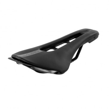 SADDLE - SKUAD DAKOTA - For road bike- BLACK - ERGO HOLE - Metalic rail - 257x141mm 8013271299969