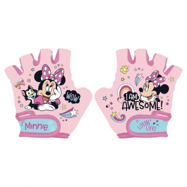 GANTS VELO COURT ENFANT DISNEY MINNIE ROSE CLAIR(PAIRE SUR CARTE) 5902308590915