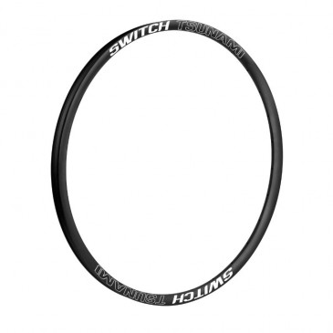 RIM - FOR MTB - 27.5" SWITCH TSUNAMI DISC for GRAVITY/ENDURO BLACK 32 Spokes. TUBELESS READY DOUBLE WALL - Wd 27mm 8013271286969