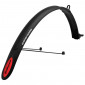 MUDGUARD FOR URBAN/TREKKING-- 700C POLISPORT COLORADO BLACK - For V-BRAKES - Wd 45mm (PAIR- rear+front) 5604415049354