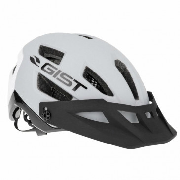 MTB ADULT HELMET - GIST KOP LIGHT GREY IN-MOLD -EURO 53-59 With visor adjustable in 3 positions- FIT-SYSTEM (IN BOX) 8013271329963