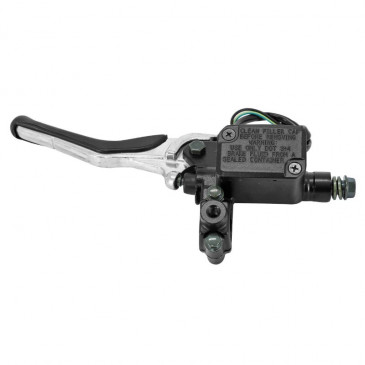 BRAKE MASTER CYLINDER FOR YAMAHA 50 AEROX/MBK 50 NITRO - LEFT -BLACK/SILVER -P2R- 3700948210048