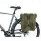 BACKPACK/REAR BAG FOR BICYCLE - BASIL SOHO -SIDE BAG LEFT/RIGHT - 17Lt GREEN FOREST - HOOKS ON CARRIER (31x14x37cm) WITH LEDS LIGHTING 8715019180804