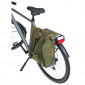 BACKPACK/REAR BAG FOR BICYCLE - BASIL SOHO -SIDE BAG LEFT/RIGHT - 17Lt GREEN FOREST - HOOKS ON CARRIER (31x14x37cm) WITH LEDS LIGHTING 8715019180804