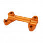 PONTET SUPERIEUR/FIXATION DE GUIDON MOTO POUR KTM 125 DUKE ALU CNC ANODISE ORANGE -AVOC- 3700948236253