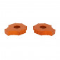 CHAIN TENSIONER FOR KTM 125 DUKE ALU CNC ANODIZED ORANGE (PAIR) - AVOC - 3700948236338