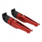 REAR FOOTRESTS FOR YAMAHA 700 MT-07 ALU CNC ANODIZED RED (PAIR) -AVOC- 3700948234686