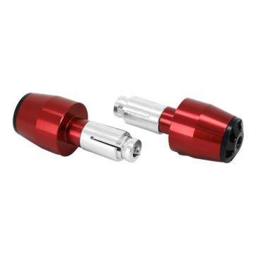 EMBOUT DE GUIDON MOTO POUR YAMAHA 700 MT-07 ALU ANODISE ROUGE (POUR GUIDON 22,2 mm) (PAIRE) -AVOC- 3700948234945