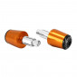 BAR ENDS FOR KTM 125 DUKE ORANGE ANODIZED ALU (PAIR) -AVOC- 3700948236192