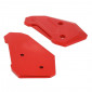 PROTECTION PLATINE REPOSE-PIED MOTO POUR YAMAHA 700 MT-07 2014> ALU CNC ANODISE ROUGE (PAIRE) - AVOC - 3700948234860