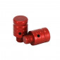 MIRROR HOLE PLUGS FOR YAMAHA 700 MT-07 RED ANODIZED ALU (PAIR) -AVOC- 3700948234723