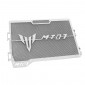 GRILLE DE RADIATEUR MOTO POUR YAMAHA 700 MT-07 2014>, TRACER INOX GRILLE NOIR AVEC MOTIF -AVOC- 3700948234273