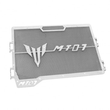 GRILLE DE RADIATEUR MOTO POUR YAMAHA 700 MT-07 2014>, TRACER INOX GRILLE NOIR AVEC MOTIF -AVOC- 3700948234273