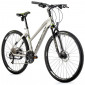 HYBRID BIKE 28" LEADER FOX TOSCANA 2023 "For Lady" MATT SILVER - 9 Speed - Frame 18 "- (RIDER'S HEIGHT 170 > 178 c+C7+C762:C802 8592826033697