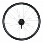 WHEEL FOR MTB 20" -REAR - KARGO DISC/V-brakes FOR E-BIKE - ALU -BLACK-DOUBLE WALLLED - VELOX HUB DISC 6 HOLES FOR CASSETTE 10/9/8 Speed. (REINFORCED) 3660429035488