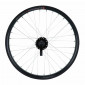 WHEEL FOR MTB 20" -FRONT- KARGO /E-BIKE DISC ALU DOUBLE WALLLED - VELOX HUB DISC 6 HOLES -BLACK-Qick release (REINFORCED) 3660429035280