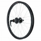 WHEEL FOR MTB 20" -REAR - KARGO DISC/V-brakes FOR E-BIKE - ALU -BLACK-DOUBLE WALLLED - VELOX HUB DISC 6 HOLES FOR CASSETTE 10/9/8 Speed. (REINFORCED) 3660429035488