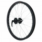 WHEEL FOR MTB 20" -FRONT- KARGO /E-BIKE DISC ALU DOUBLE WALLLED - VELOX HUB DISC 6 HOLES -BLACK-Qick release (REINFORCED) 3660429035280